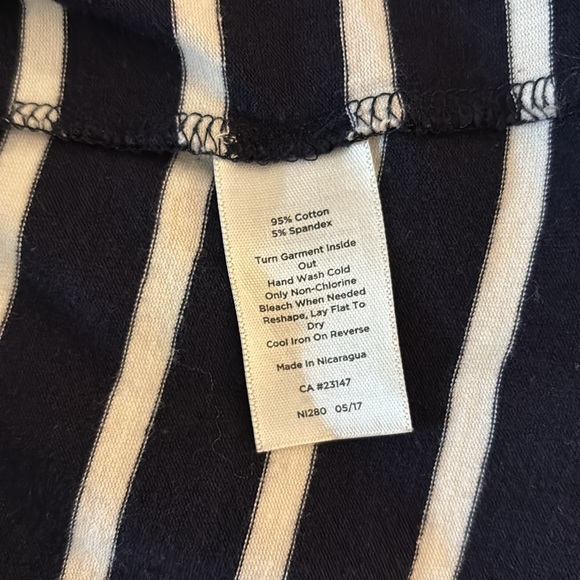 Talbots Nautical Navy Stripe 3/4 Sleeve Top Shirt Like New! Size M Medium ⚓️ - Picture 6 of 6